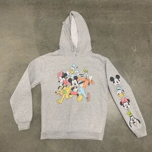 Disney Gray Hoodie with Mickey and Friends
